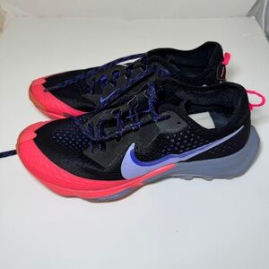 Nike Air Zoom Terra Kiger 7 Women’s Trail Running Shoes 7.5 Black Pink Outdoor